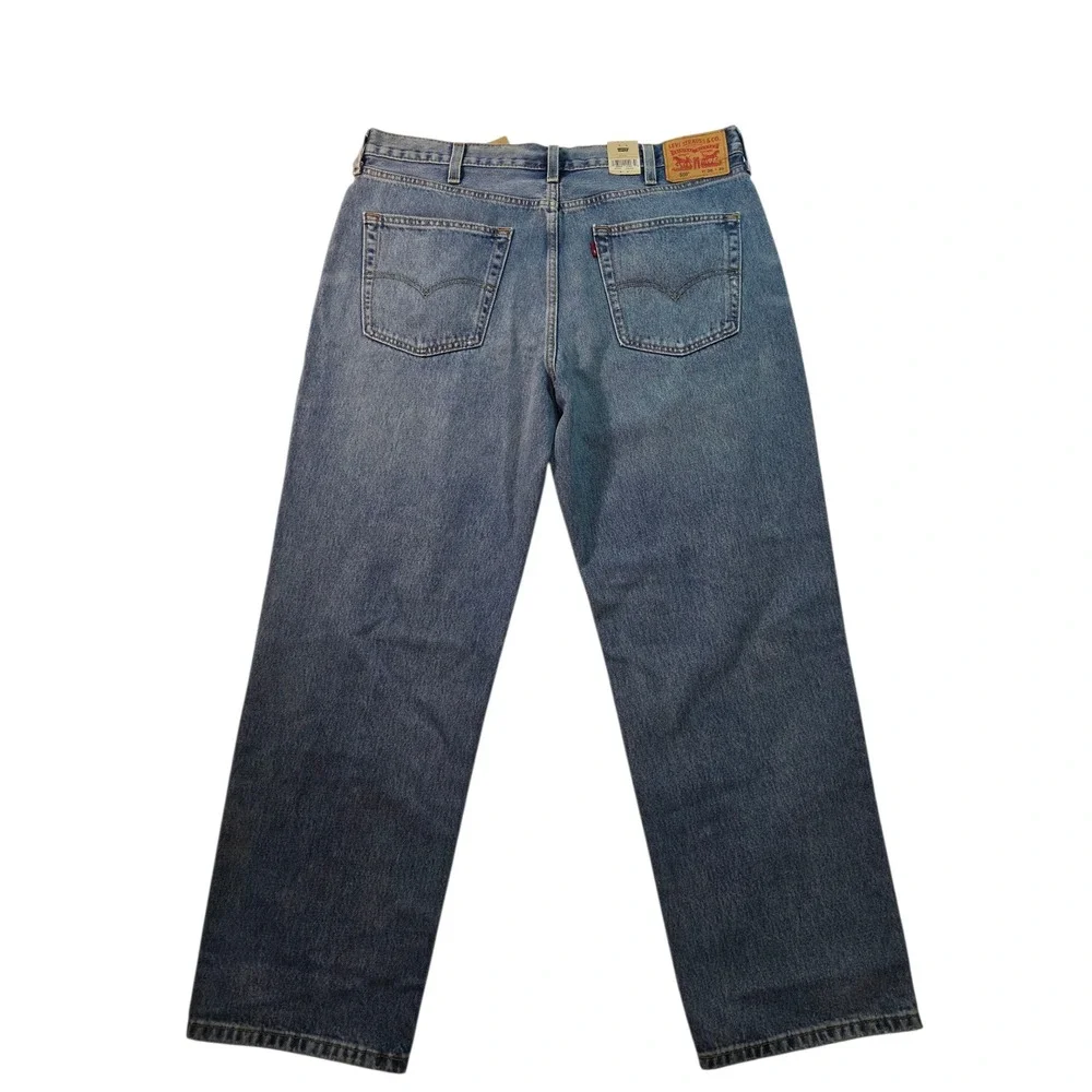 Levi's 550 Relaxed Fit Jeans Distressed Denim Faded Wash Mens Size‎ 38x30